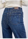 Orsay Tmavě modré dámské zkrácené mom fit džíny - Dámské
