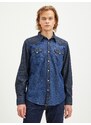 Levi's Tmavě modrá pánská džínová košile Levi's Barstow Western Standard - Pánské