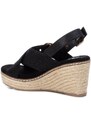 XTI Dámské sandály Black Textile 141411 Velikost: 38