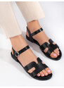 Shelvt Flat Sandals Black