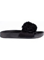 Black flip-flops on the Shelovet platform