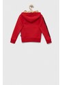 Dětská mikina Vans HARIBO PO HARB červená barva, s kapucí, s potiskem
