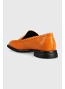 Kožené mokasíny Vagabond Shoemakers BRITTIE dámské, oranžová barva, na plochém podpatku, 5451.001.44