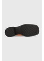 Kožené mokasíny Vagabond Shoemakers BRITTIE dámské, oranžová barva, na plochém podpatku, 5451.001.44