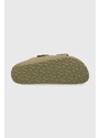Pantofle Birkenstock Arizona Rivet Logo dámské, zelená barva, 1024065, 1024065-Khaki