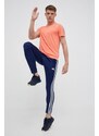 Tréninkové kalhoty adidas Performance Train Essentials 3-Stripes tmavomodrá barva, s aplikací, IB8169