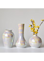 Porcelánové vázy duhové (set 3 ks)
