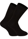 7PACK ponožky Nedeto vysoké bambusové černé (7NDTP001)