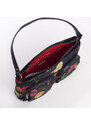 Oilily Winter Bouquet M Flat Shoulder Bag květovaná kabelka 28 cm