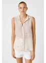 Koton Embroidered Sleeveless Shirt