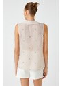 Koton Embroidered Sleeveless Shirt