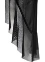 Trendyol Black Maxi Knitted Flywheel Kimono & Caftan