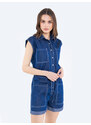 Big Star Woman's Overall Trousers 115618 Denim-465