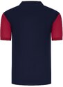 DUO SET T8596 DEWBERRY MEN'S TSHIRT-BLACK-NAVY BLUE