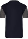 DUO SET T8596 DEWBERRY MEN'S TSHIRT-BLACK-NAVY BLUE