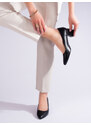 Women's pumps on low post black Vinceza