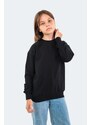 Slazenger Dna Unisex Kids Sweatshirt Black