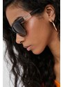 Sluneční brýle Armani Exchange dámské, hnědá barva