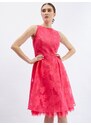 Orsay Tmavě růžové dámské šaty s ozdobným detailem - Dámské