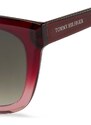 Sluneční brýle Tommy Hilfiger dámské, vínová barva