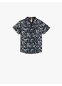 Koton Short Sleeve Shirt with Pocket Detailed Cotton Floral