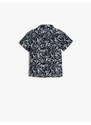 Koton Short Sleeve Shirt with Pocket Detailed Cotton Floral