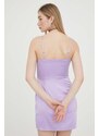 Šaty Hollister Co. fialová barva, mini