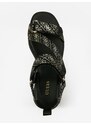 Černé dámské vzorované sandály na klínku Guess Ocilia - Dámské