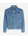 BUNDA KARL LAGERFELD DIAGONAL AOP DENIM JACKET