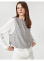 Koton Knitwear Sweater Detailed Shirt Long Sleeved