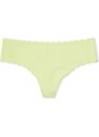 Victoria's Secret zelené bezešvé krajkové tanga kalhotky No-Show Thong Panty