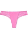 Victoria's Secret růžové strečové bavlněné tanga kalhotky Stretch Cotton Thong Panty