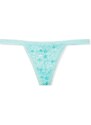 Victoria's Secret tyrkysové krajkové tanga kalhotky Floral Lace V-string Panty