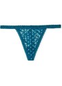 Victoria's Secret tyrkysové krajkové tanga kalhotky Lacie V-String Panty
