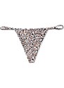 Victoria's Secret leopardí strečové bavlněné tanga kalhotky Stretch Cotton V-String Panty
