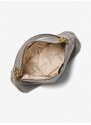 Michael Kors Trisha large kožená kabelka shoulder bag pearl gray šedá