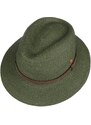 Luxusní nemačkavý zelený klobouk Fedora - ručně šitý, UV faktor 80 - Mayser Mathis