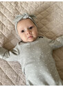 Moniel Novorozenecké body s uzlem Dots béžová 0-3 měsíce