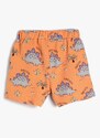 Koton Elastic Waist Normal Baby Orange Shorts 3smb40088tk