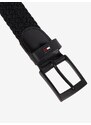 Černý pánský pásek Tommy Hilfiger Adan 3.5 elastic - Pánské