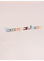 Tommy Hilfiger Světle růžové dámské tílko Tommy Jeans TJW BBY Color Linear Strap - Dámské