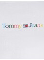 Tommy Hilfiger Bílé dámské tílko Tommy Jeans TJW BBY Color Linear Strap Top - Dámské