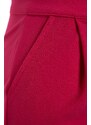 Trendyol Fuchsia Pleated Mini High Waist Crepe Knitted Shorts