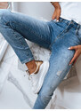 BASIC Světlé skinny džíny MOVE ON Denim vzor