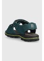 Dětské semišové sandály Primigi zelená barva