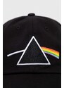 Bavlněná baseballová čepice American Needle Pink Floyd černá barva, s aplikací