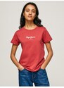 Červené dámské tričko Pepe Jeans - Dámské