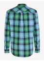 Tommy Hilfiger Modro-zelená pánská kostkovaná košile Tommy Jeans Essential - Pánské