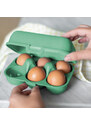 EGG box na 6 ks vajíček Zelená ORGANIC KOZIOL