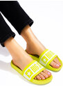 BIG STAR SHOES Women's yellow Big Star slippers ll274742